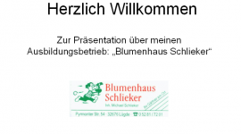 Lernsituation: Ich stelle meinen Ausbildungsbetrieb vor Lernsituation: Ich stelle meinen Ausbildungsbetrieb vor